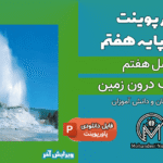 پاورپوینت سفر آب درون زمین – فصل 7 علوم پایه هفتم